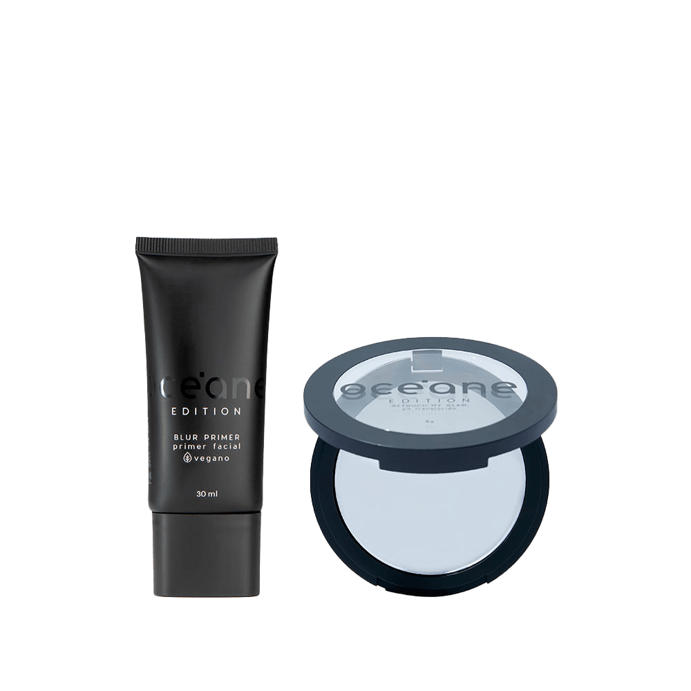 Kit Primer Facial + Pó Compacto Translúcido Océane Edition (2 Produtos)