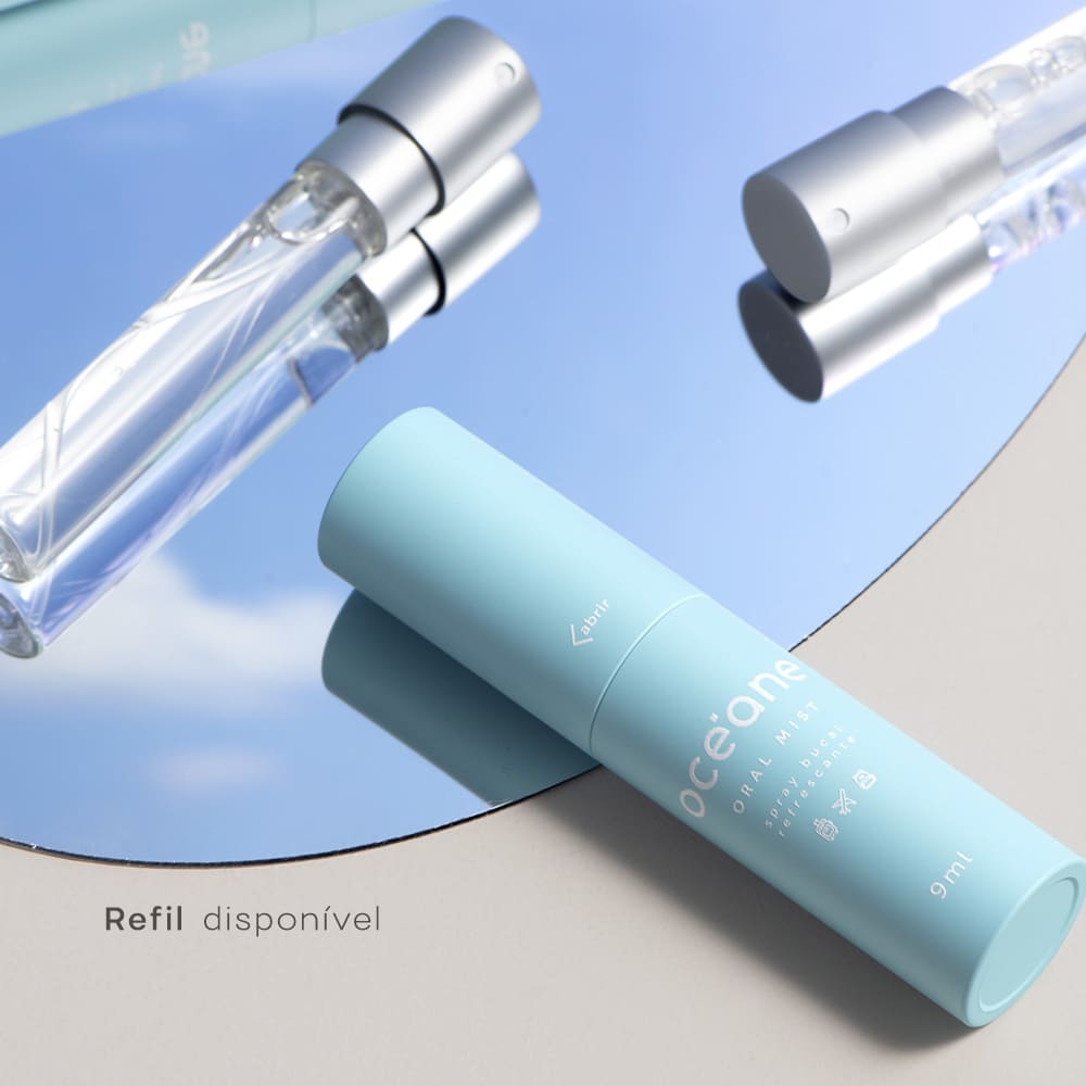 Kit Spray Bucal de Menta com Refil Travel (2 Produtos)