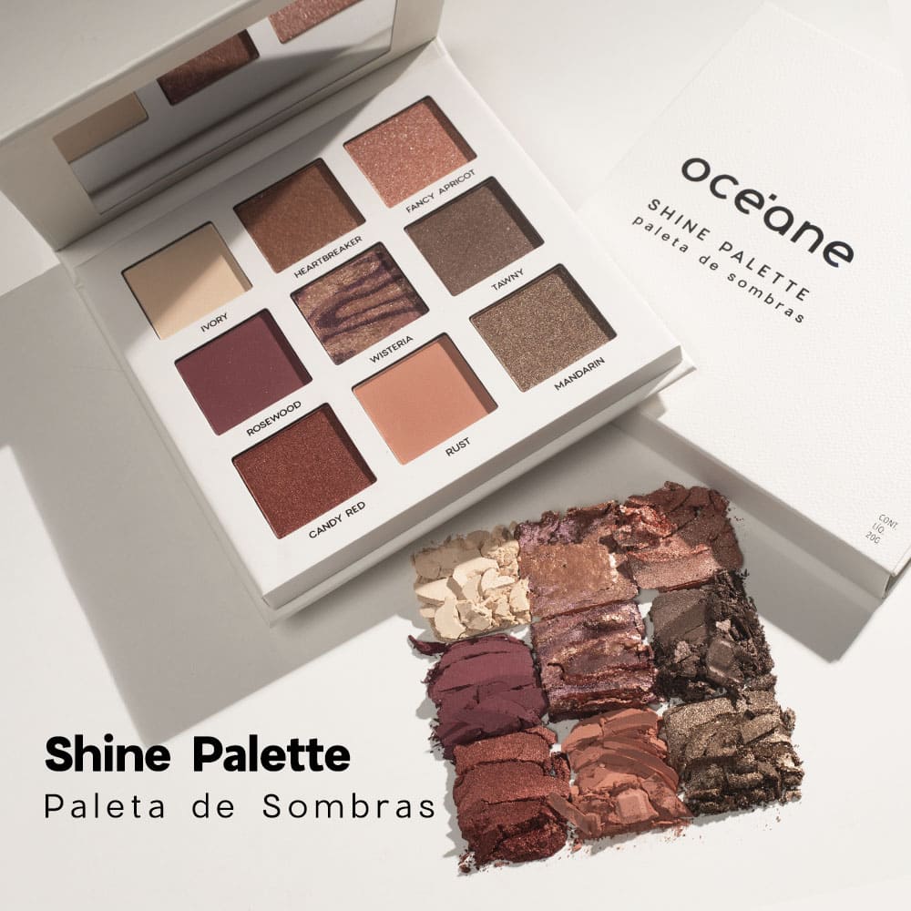 Paleta de Sombras Shine Palette Oceane Limited 20g