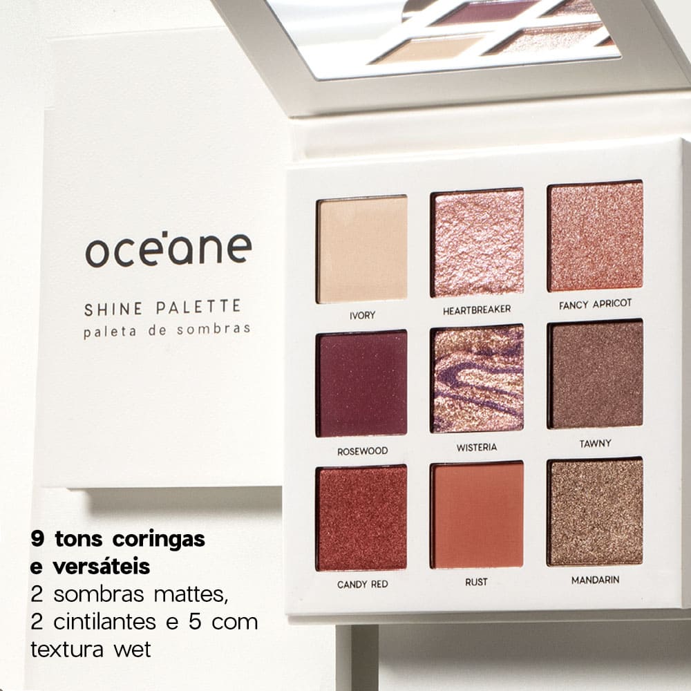 Paleta de Sombras Shine Palette Oceane Limited 20g