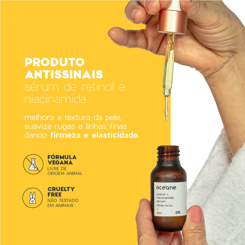 Kit Sérum Facial de Retinol e Niacinamida (2 Produtos)