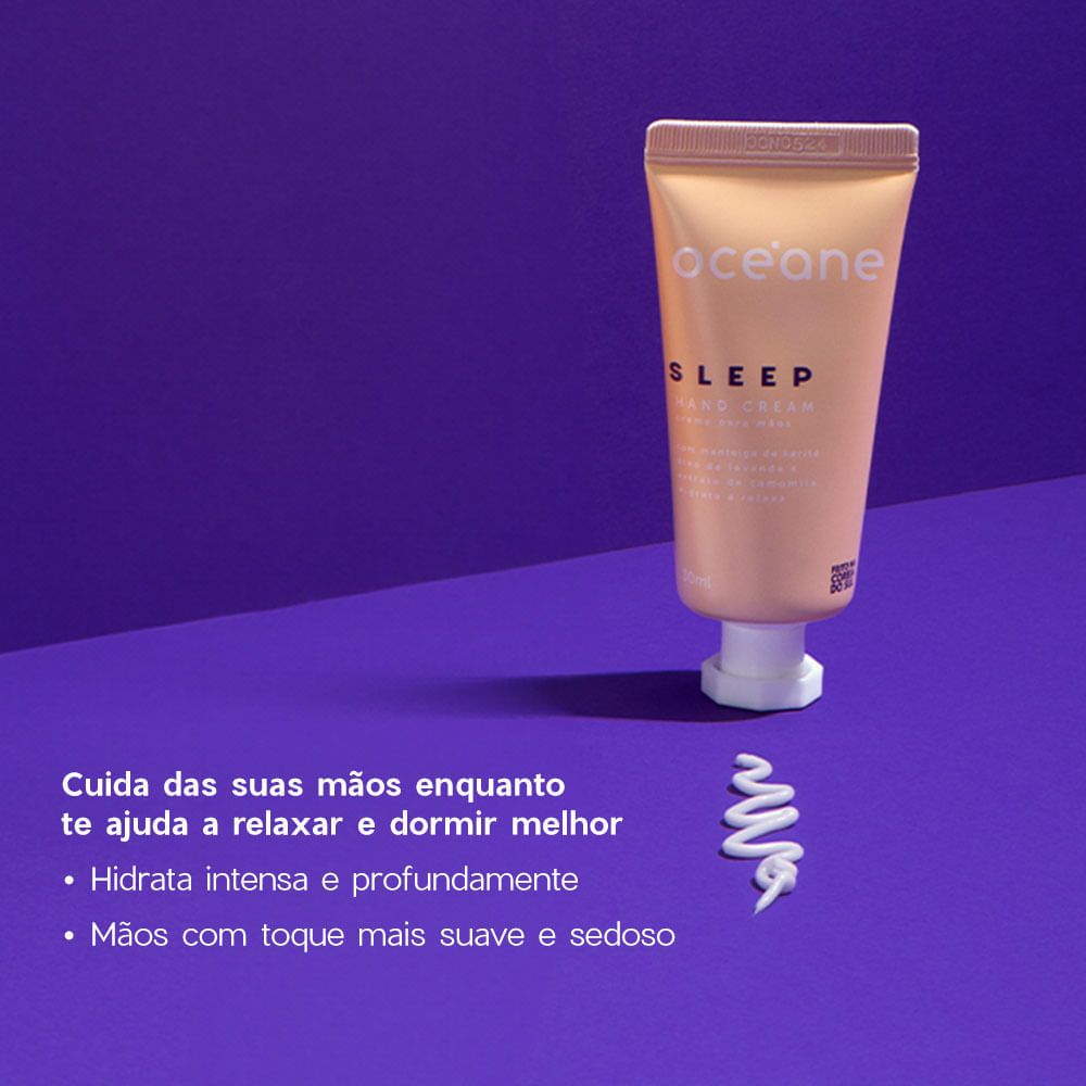 Kit Creme para As Mãos + Hidratante Corporal Sleep