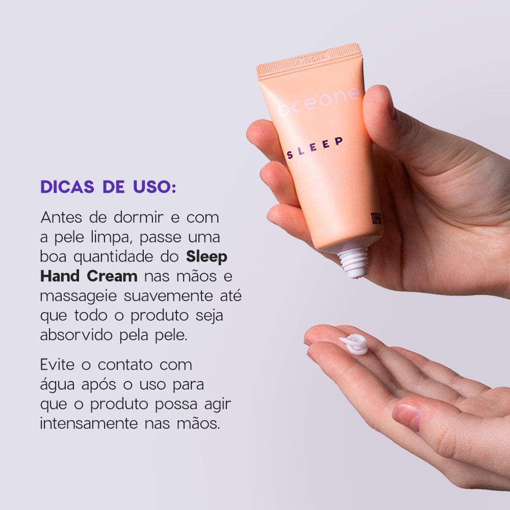 Kit Creme para As Mãos + Hidratante Corporal Sleep