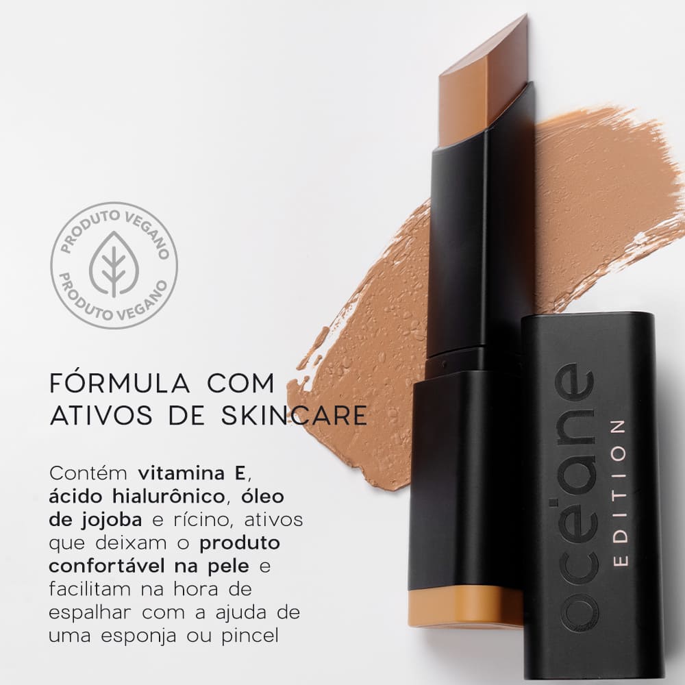 Base em Bastão Média SemiMatte Foundation Stick Océane Edition 8g Cor Honey