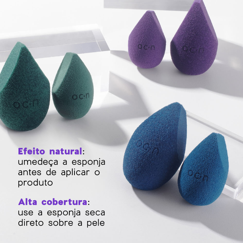 Esponja de Maquiagem Sister Blend Océane Roxa