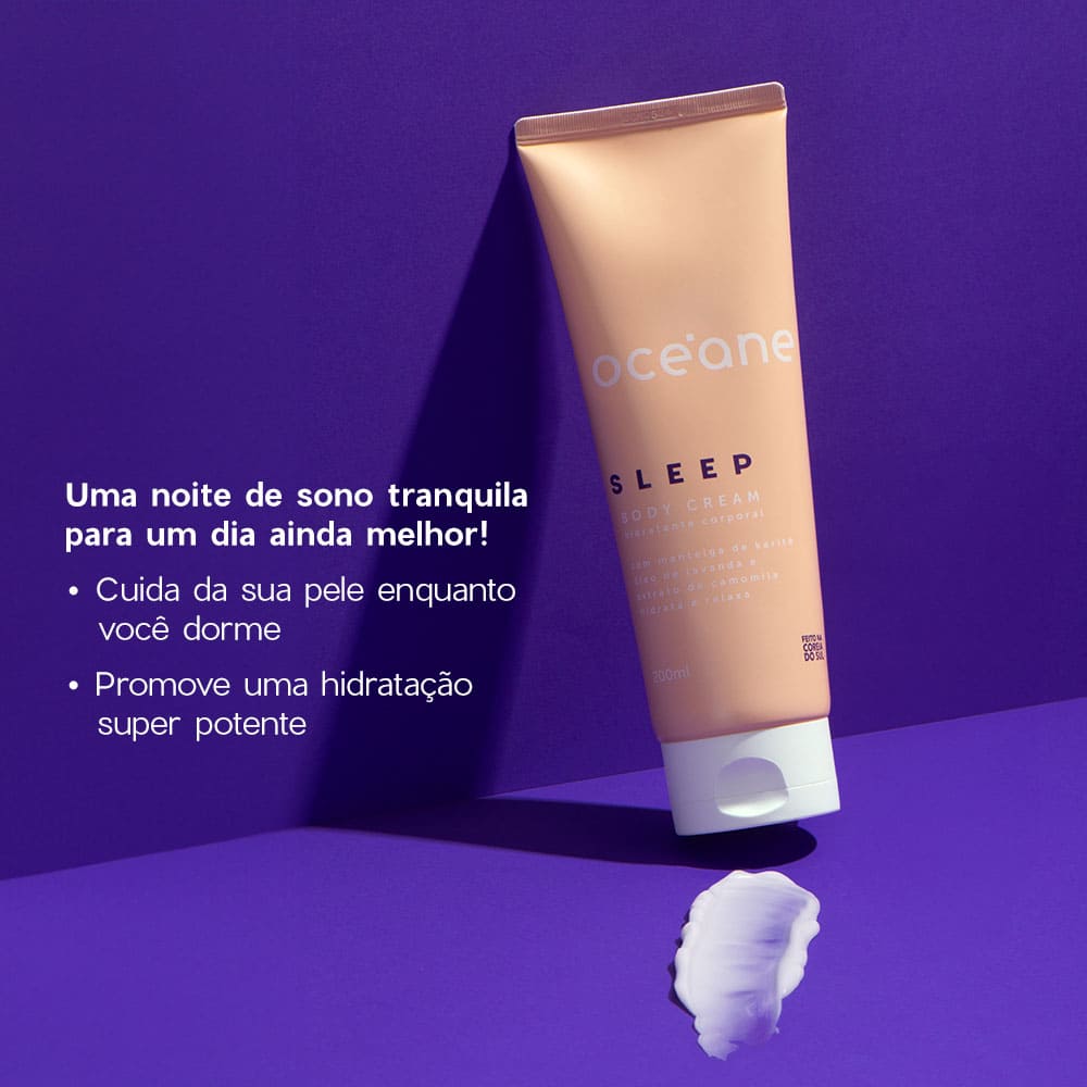 Hidratante Corporal com Camomila e Lavanda  Sleep Body Cream 200ml