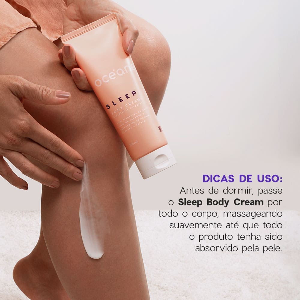 Hidratante Corporal com Camomila e Lavanda  Sleep Body Cream 200ml