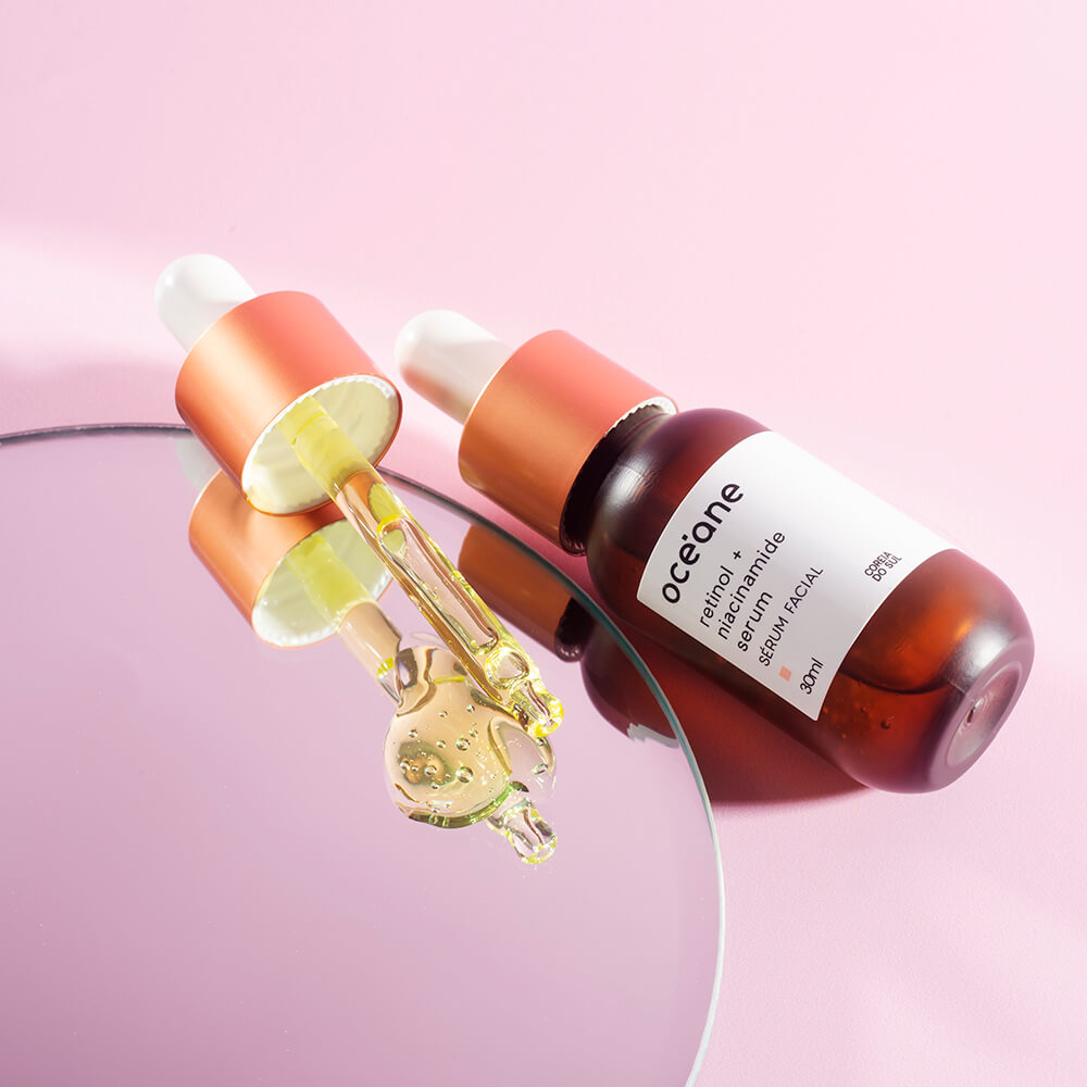 Kit Gel Hidratante Facial + Creme para Área Dos Olhos + Sérum de Retinol