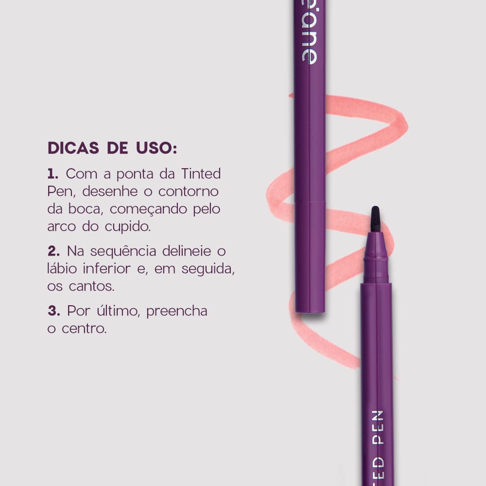 Caneta Batom Nude  Tinted Pen Nude My Lips Océane Purple 1,2ml