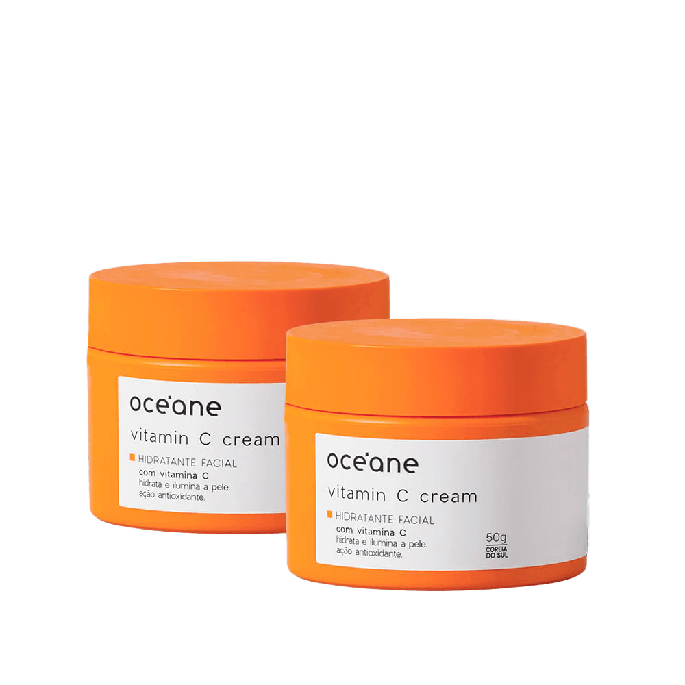 Kit Creme Hidratante Facial Com Vitamina C 2 Unidades