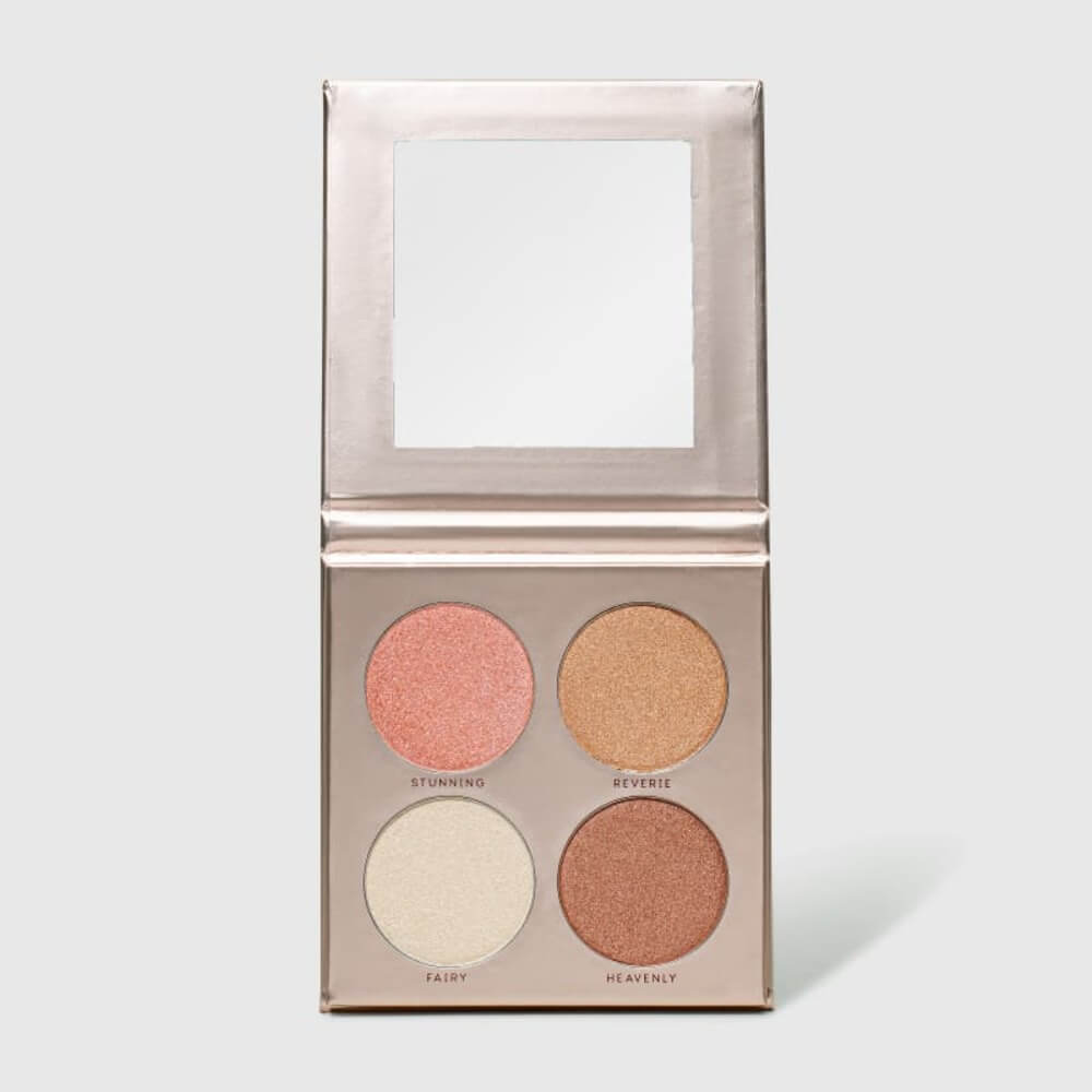 Kit Pincel para Iluminador Glow To Go + Paleta de Iluminadores Glow To Go + Sacola de Presente Média (3 Produtos)