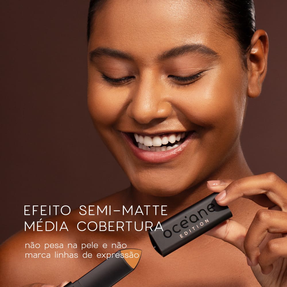 Base em Bastão Escura SemiMatte Foundation Stick Océane Edition 8g Cor Almond