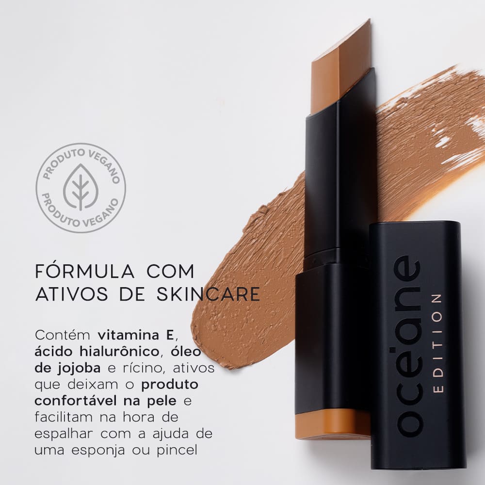 Base em Bastão Escura SemiMatte Foundation Stick Océane Edition 8g Cor Almond