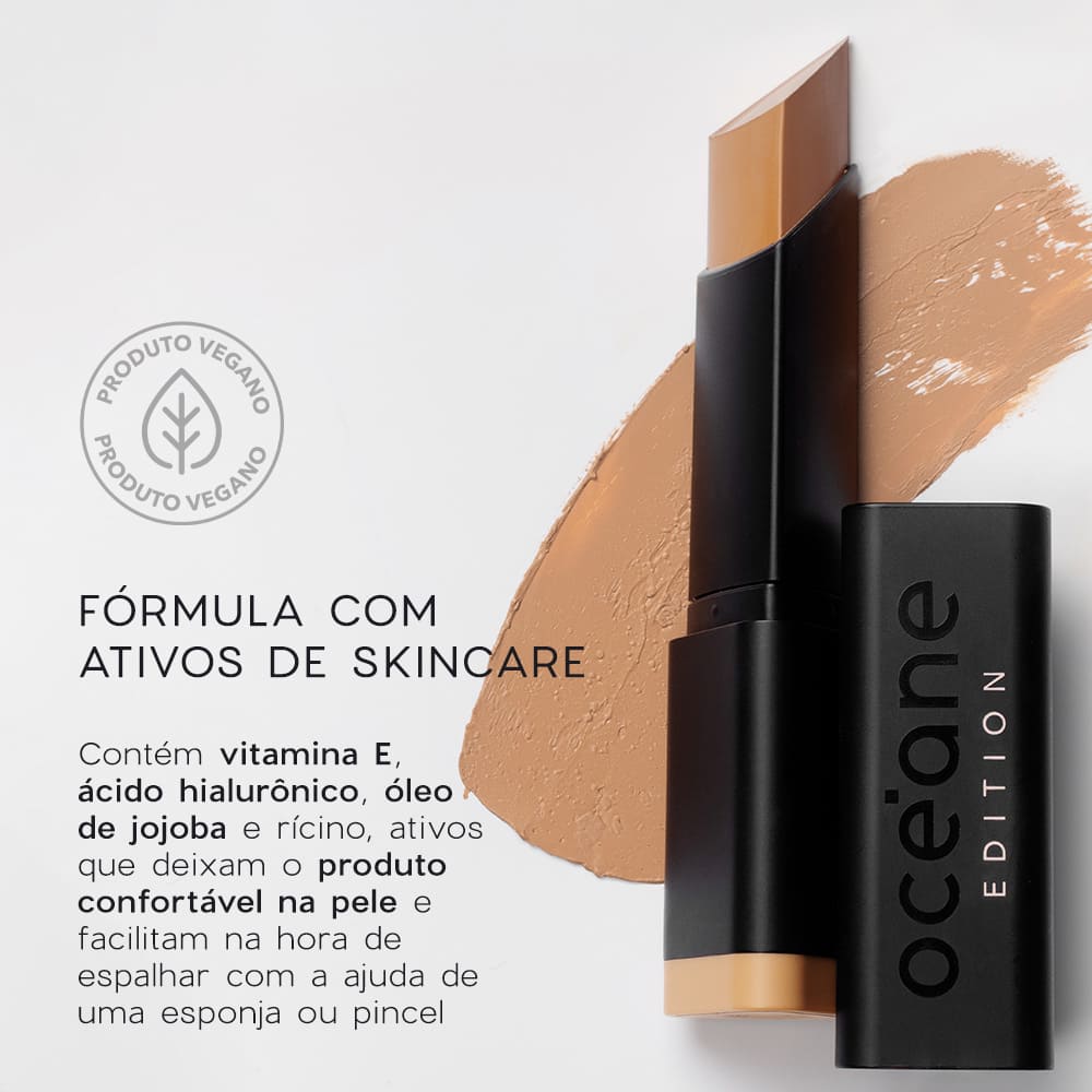 Base em Bastão Média SemiMatte Foundation Stick Océane Edition 8g Cor Beige