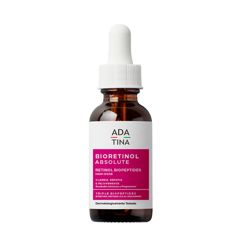 Bioretinol Absolute Sérum Retinol Biopeptides High Dose Clareia, renova e rejuvenesce mais potente que retinol puro