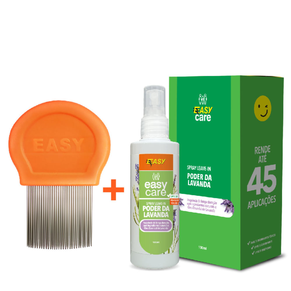 Spray Leave-in Repelente + Pente Polímero Antipiolho