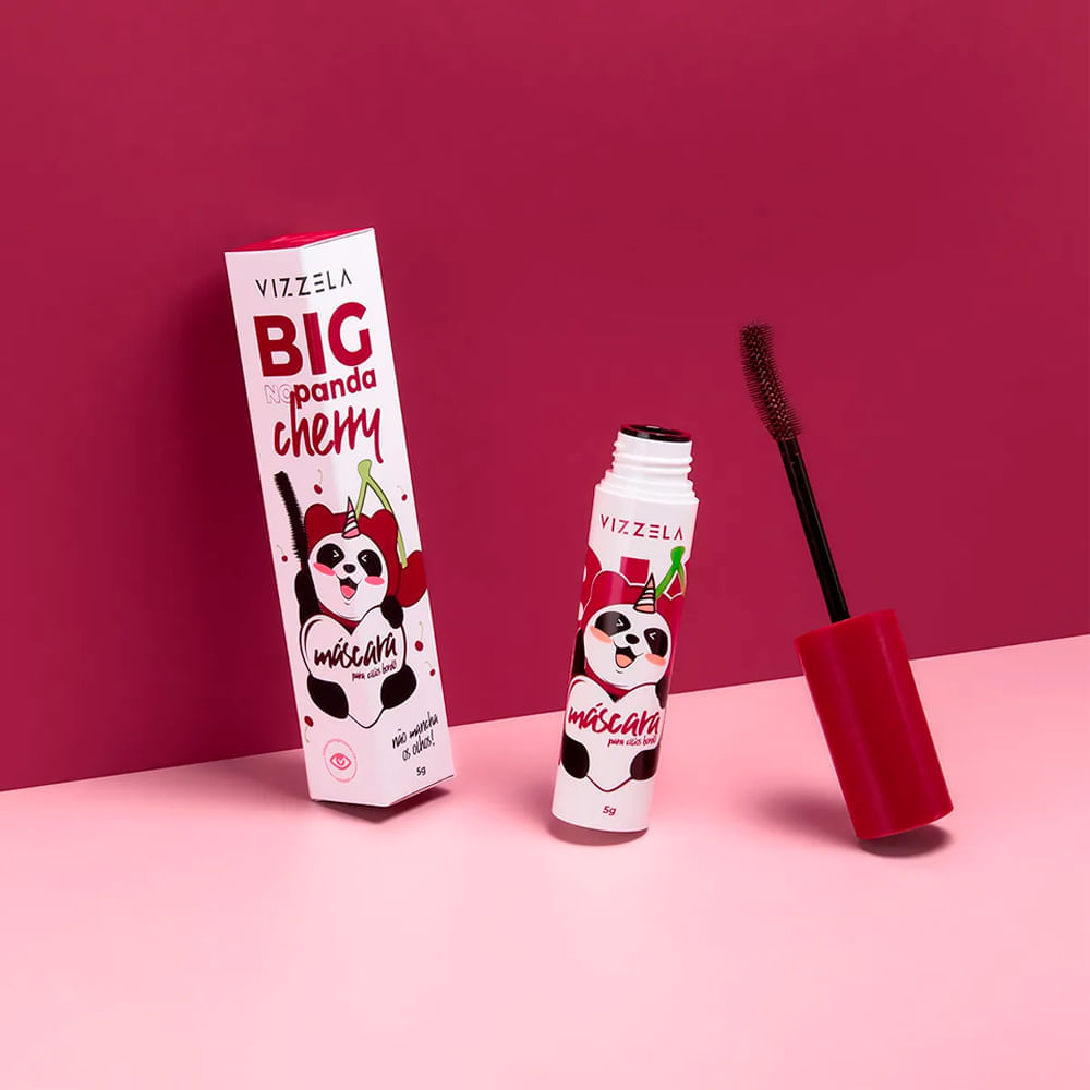 Máscara para Cílios Vizzela Big No Panda Cherry 5g