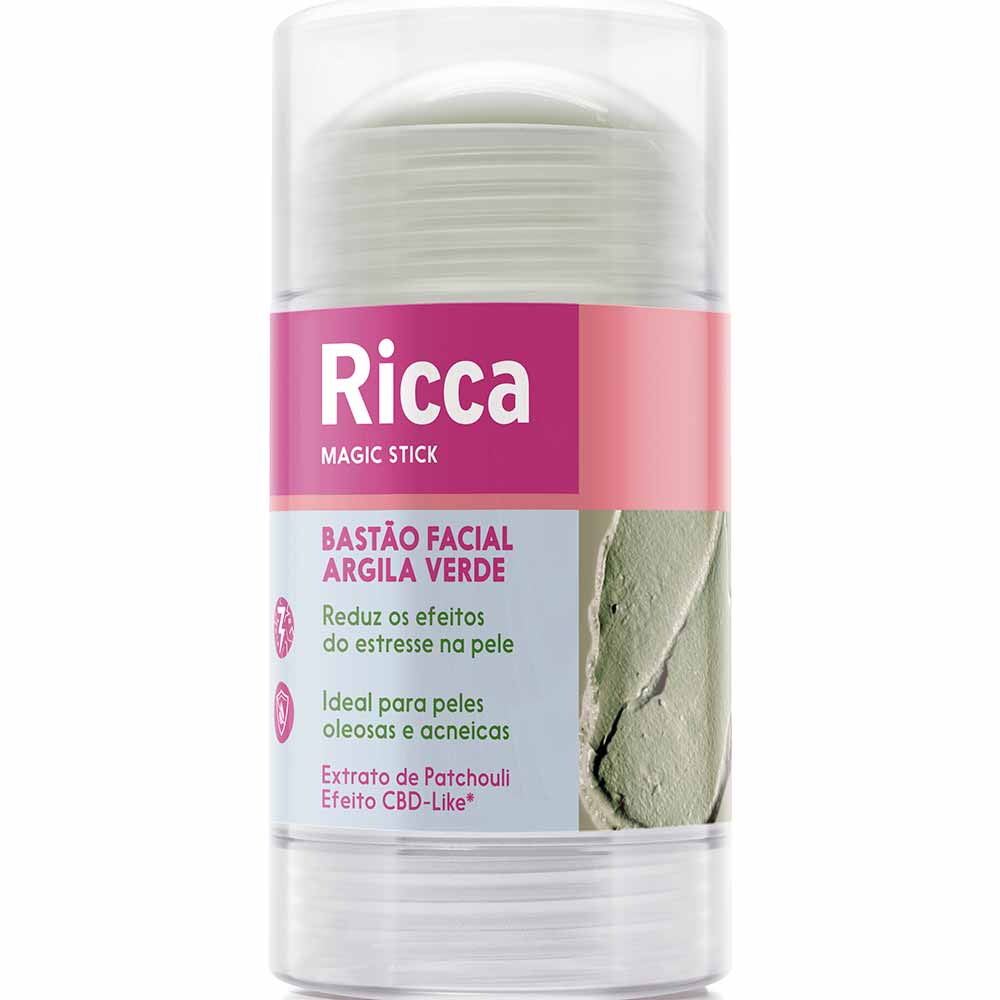Bastão Facial Argila Verde Ricca 1un