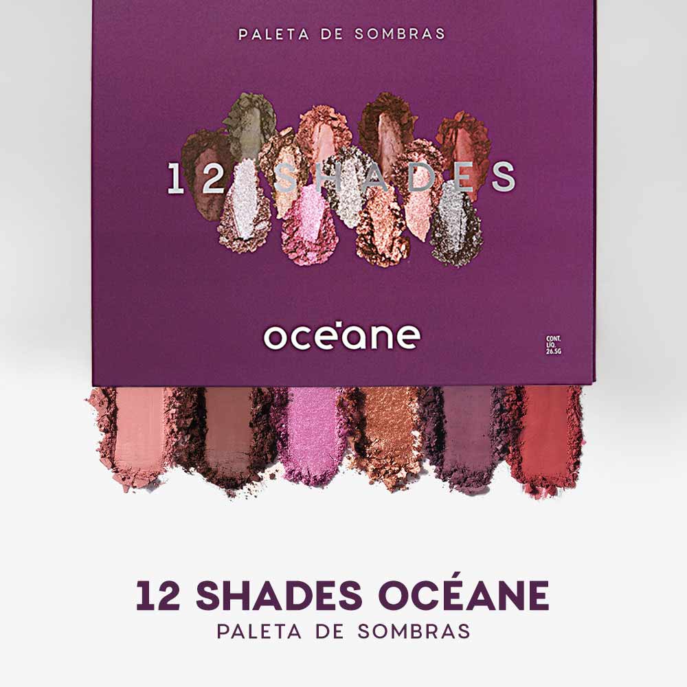 Paleta de Sombras Océane 12 Shades