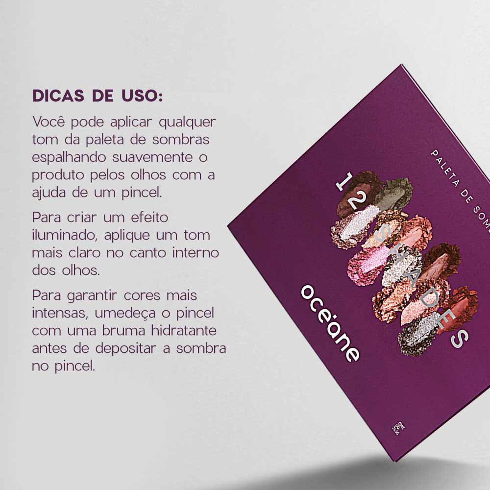 Paleta de Sombras Océane 12 Shades