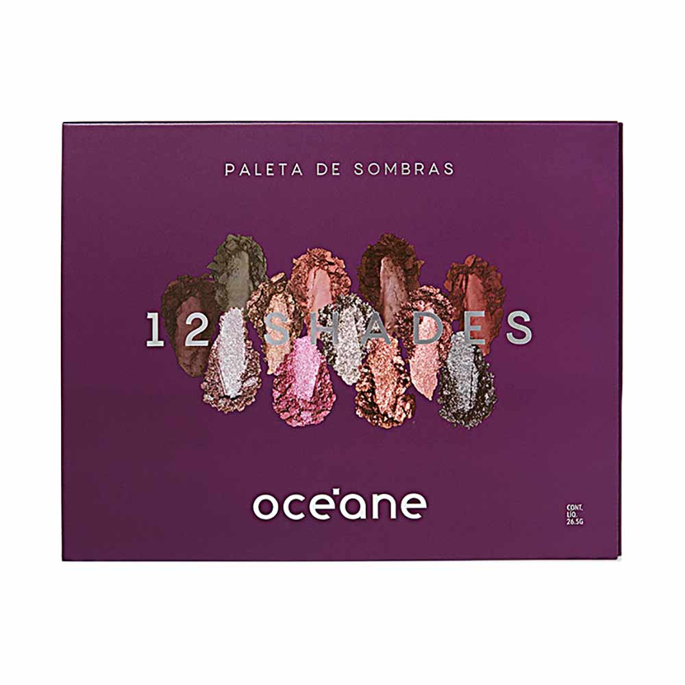 Paleta de Sombras Océane 12 Shades