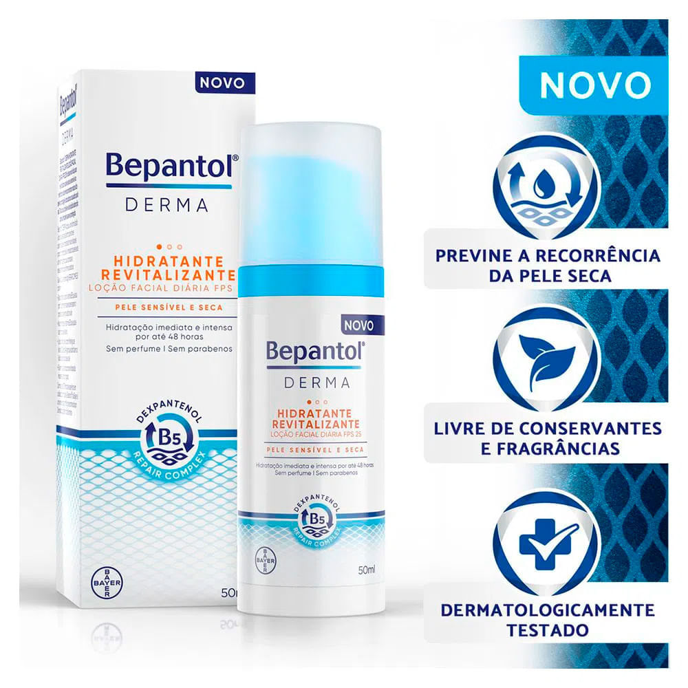 Bepantol Kit – Protetor Labial FPS50 4,5g + Loção Facial Revitalizante FPS25 50ml + Gel de Limpeza Facial 200ml