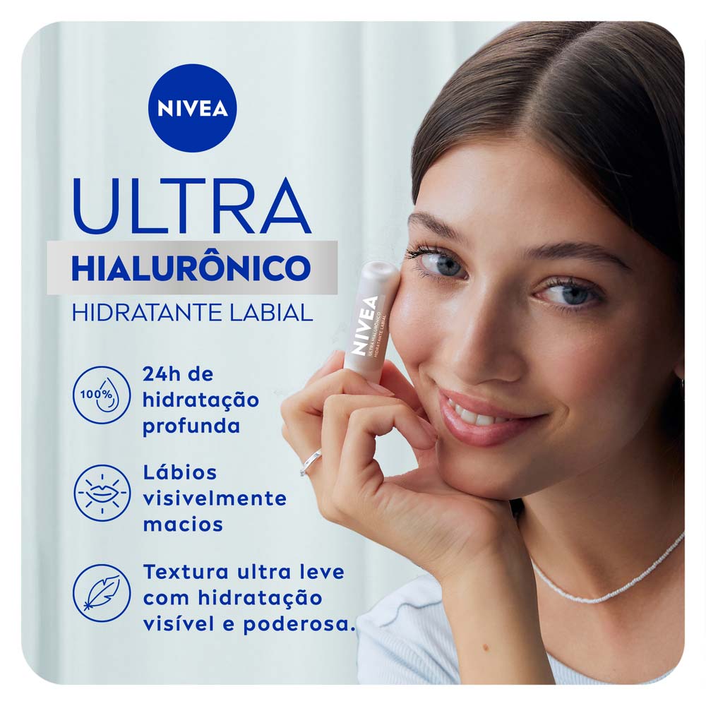 Hidratante Labial NIVEA   Ultra Hialurônico