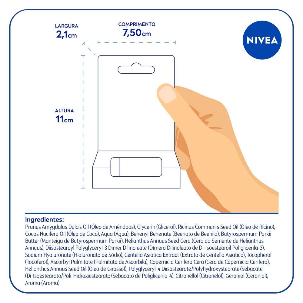 Hidratante Labial NIVEA   Ultra Hialurônico