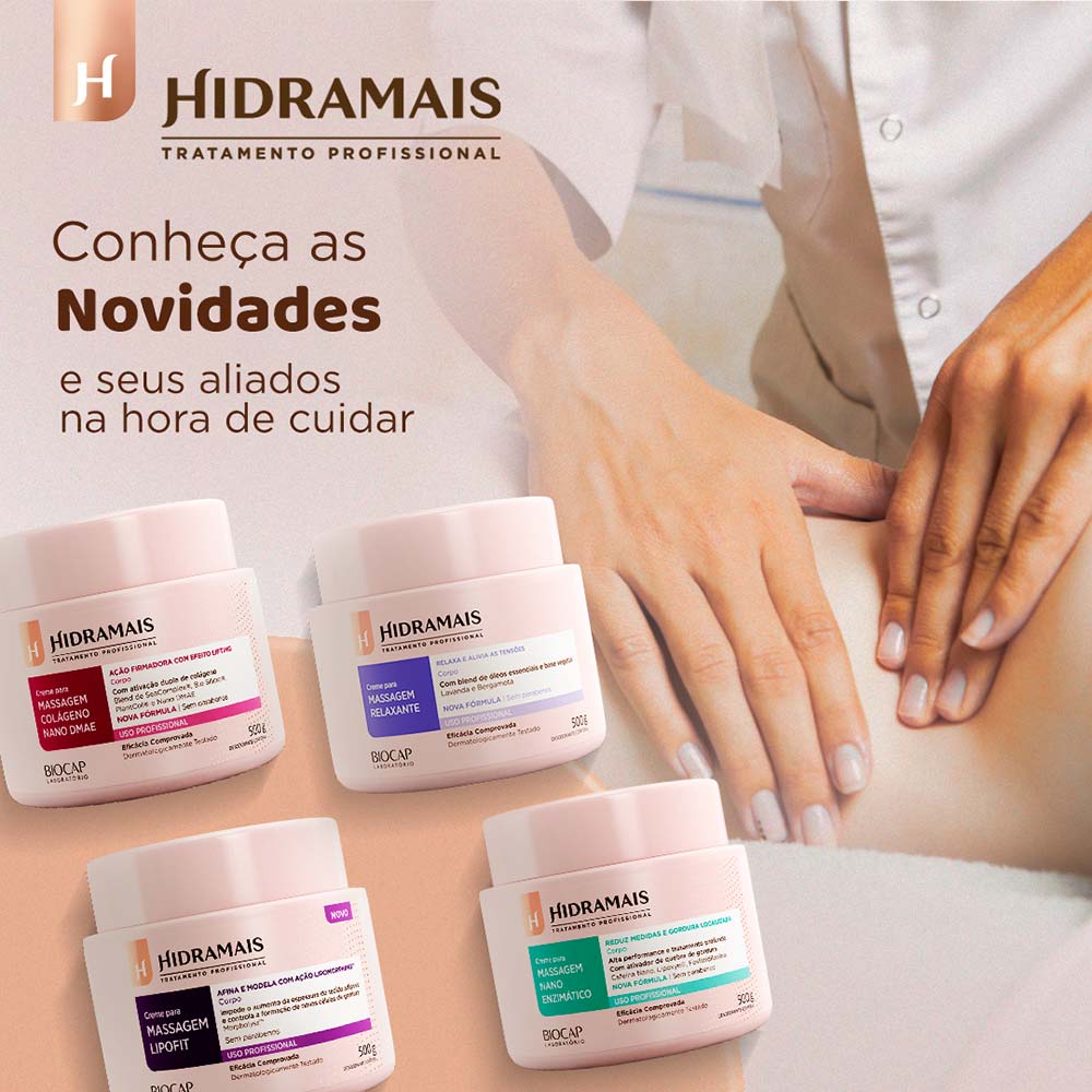 Creme para massagem Hidramais Relaxante