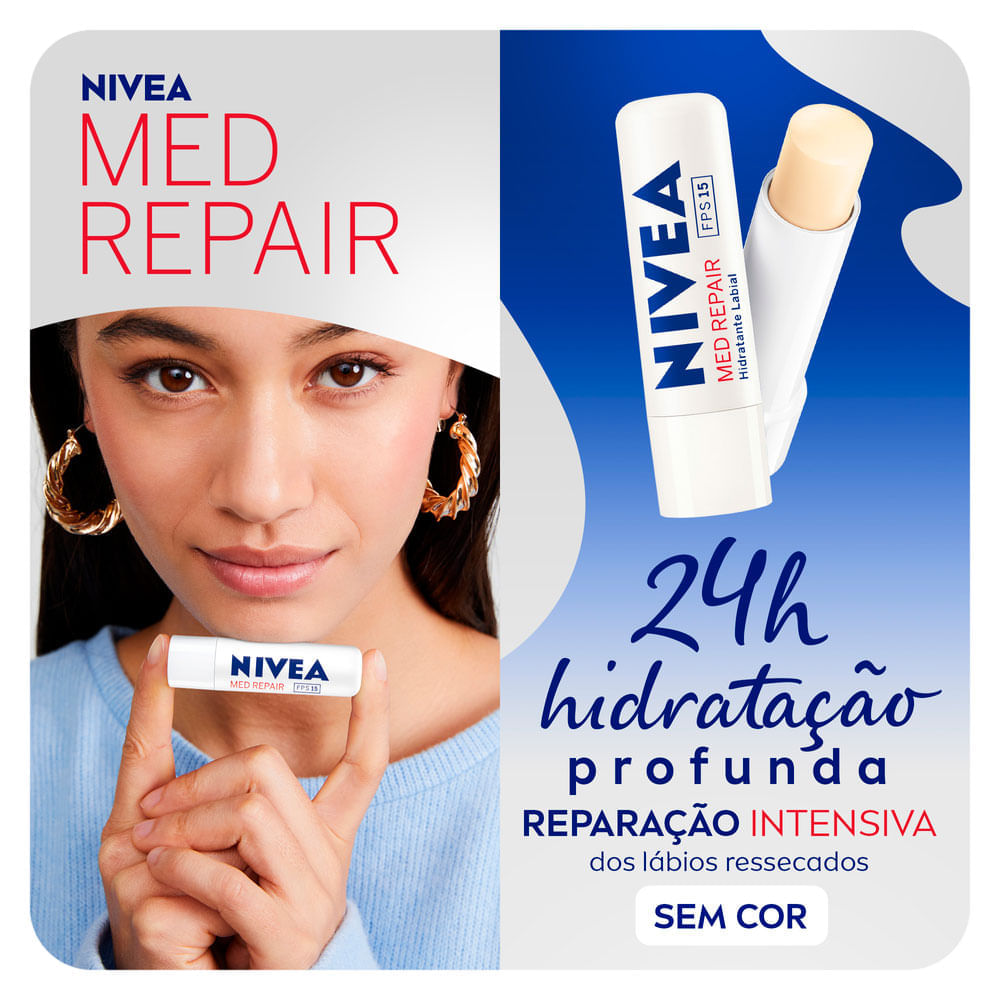 NIVEA Protetor Labial Med Repair FPS15
