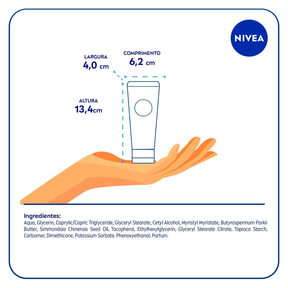 Creme para as Mãos 3 em 1 NIVEA Ação Antibacteriana
