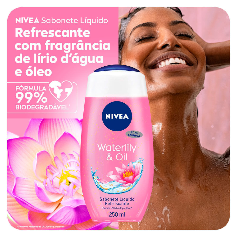Sabonete Líquido NIVEA   Waterlily & Oil