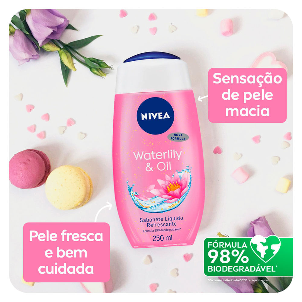 Sabonete Líquido NIVEA   Waterlily & Oil