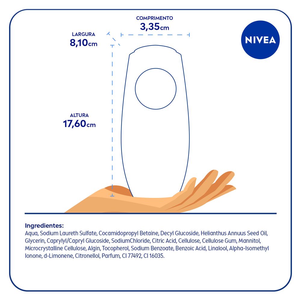 Sabonete Líquido NIVEA   Waterlily & Oil