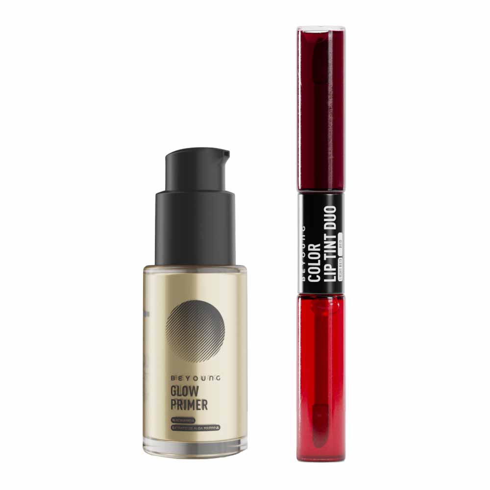 Beyoung Kit   Primer Facial Firmador + Lip Tint Gold
