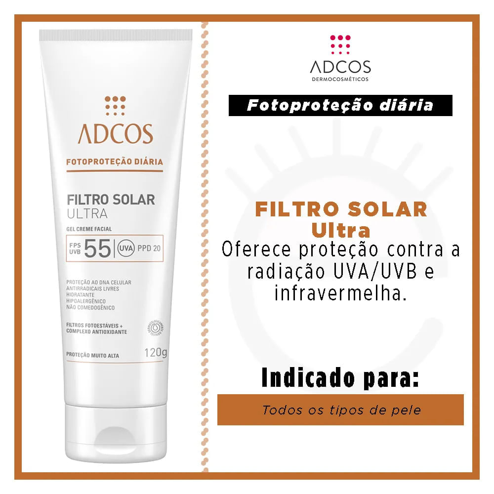Filtro Solar Ultra FPS 55 Adcos
