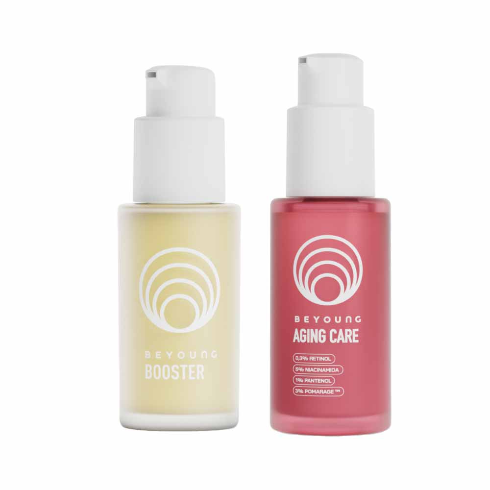 Beyoung Kit   Sérum Facial Booster + Sérum Facial Aging Care para Renovação Celular