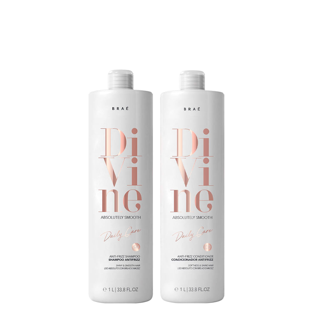 Kit Braé Divine Shampoo 1000ml + Condicionador 1000ml