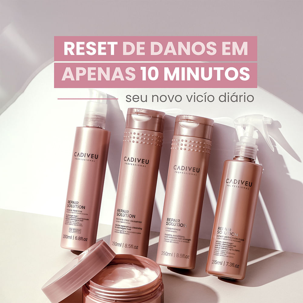 Leave-in Fluído Cadiveu Professional Repair Solution 215 ml