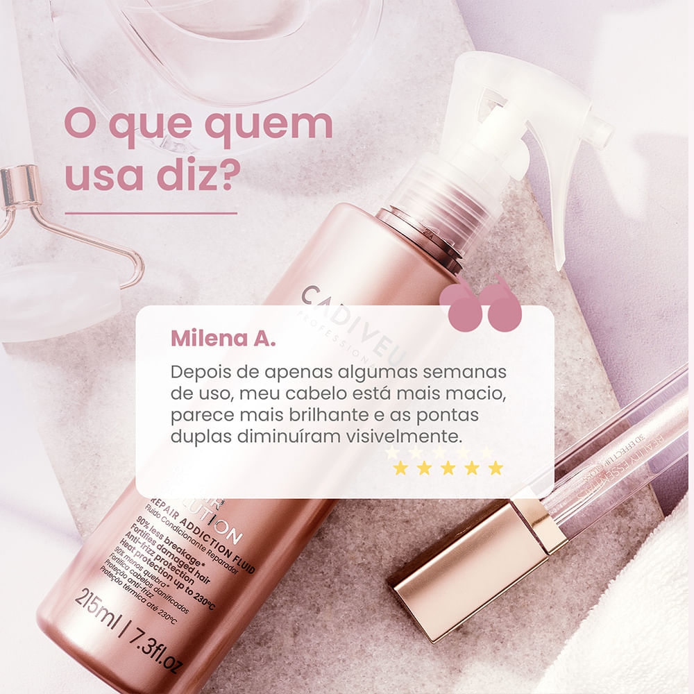 Leave-in Fluído Cadiveu Professional Repair Solution 215 ml