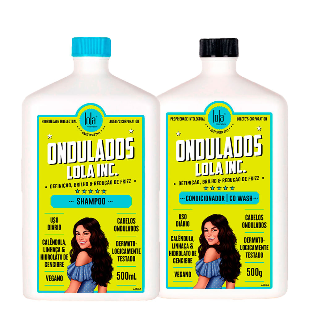 Kit Lola Cosmetics Ondulados Shampoo 500 ml + Condicionador 500 g