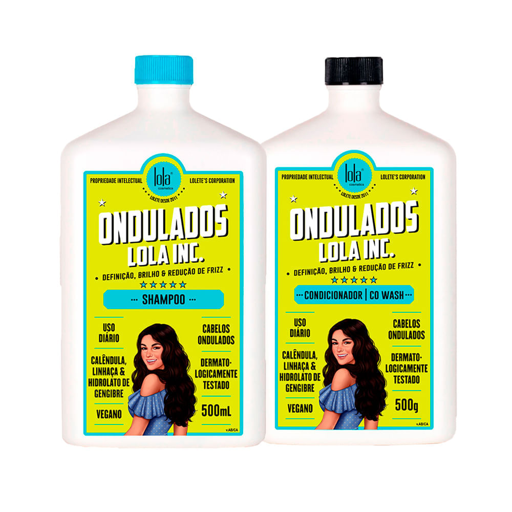 Kit Lola Cosmetics Ondulados Shampoo 500 ml + Condicionador 500 g
