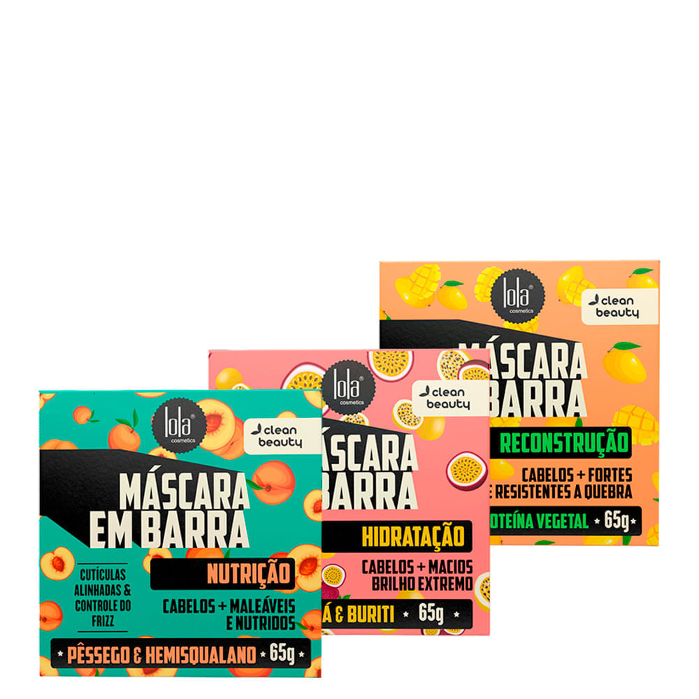 Kit Lola Cosmetics Cronograma Capilar em Barra
