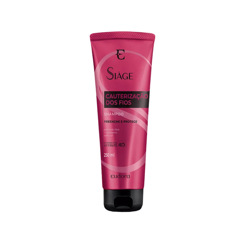 Kit Eudora Siàge Cauterização dos Fios 4D Shampoo 250 ml + Máscara de Cauterização 250g