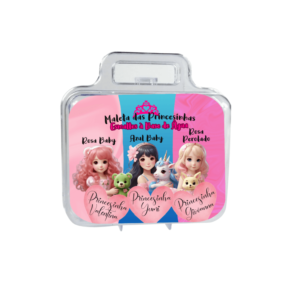 Maleta Com 3 Esmaltes Giovanna, Valentina E Yumi