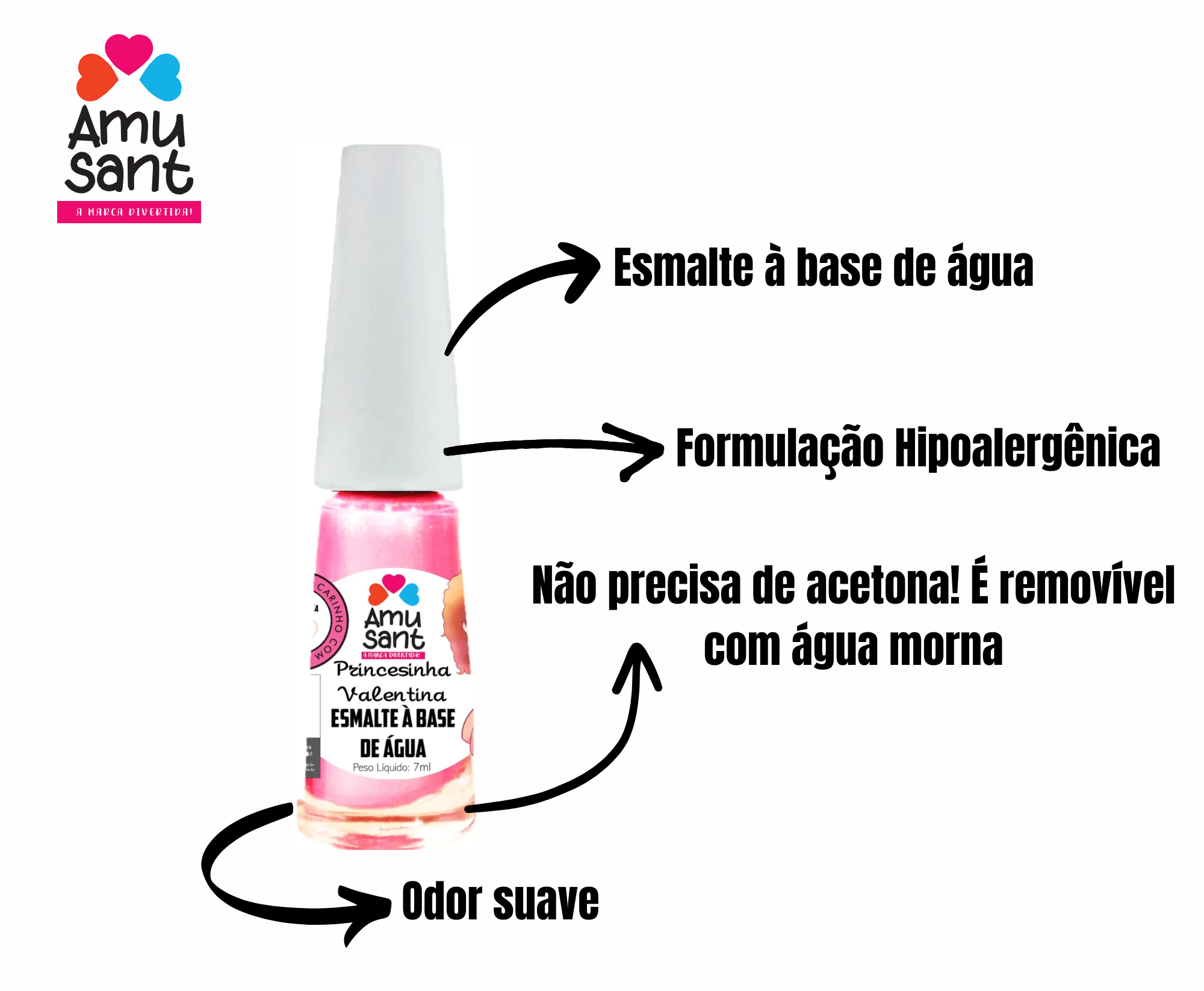 Maleta com 3 Esmaltes Giovanna, Valentina e Yumi