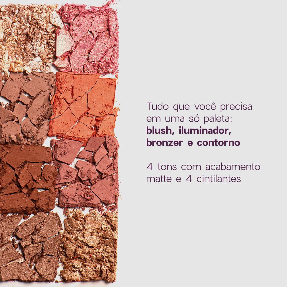 Paleta Multifuncional - Face It All Océane Purple 25,6g