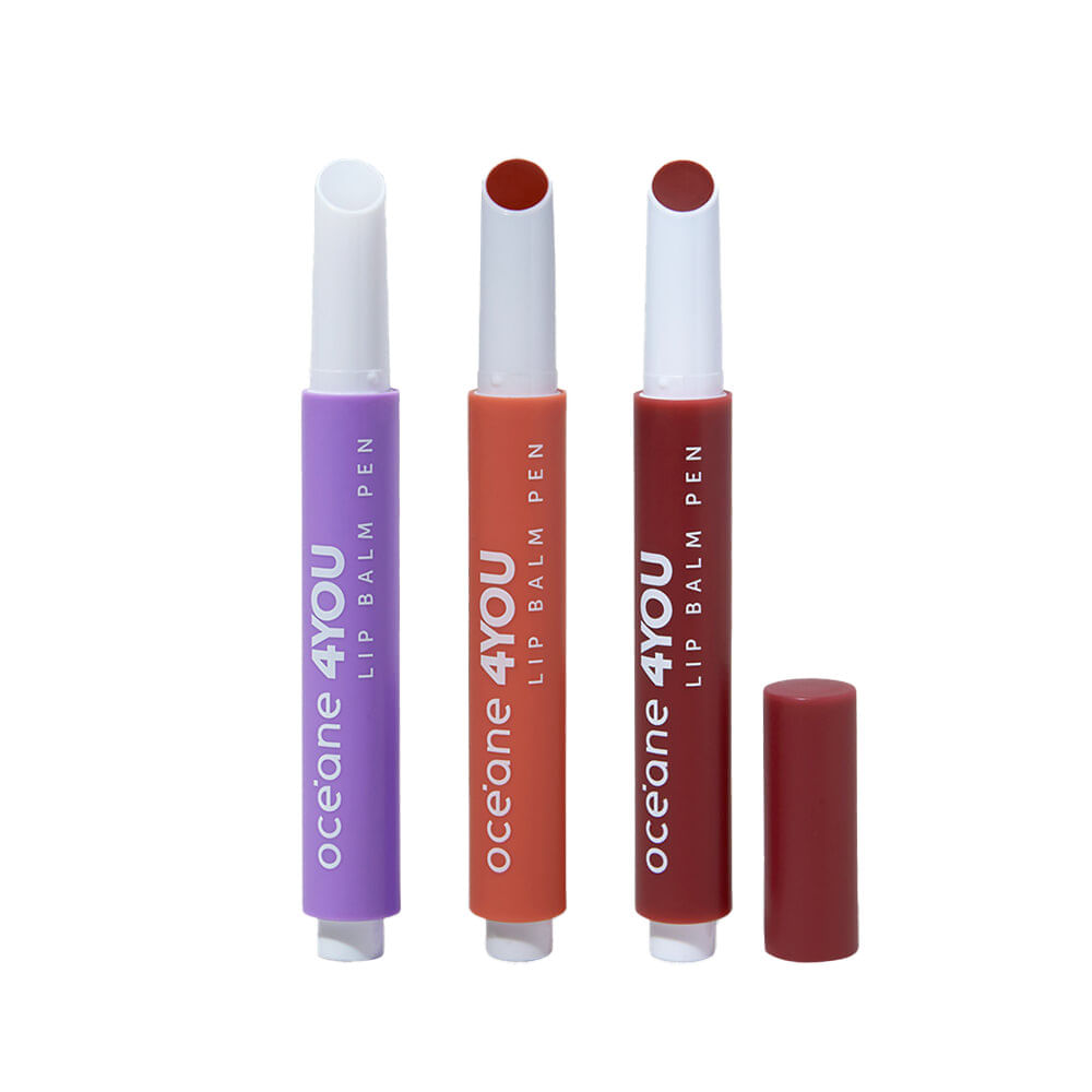 Kit Lip Balm Pen Hidratante Labial 4you (3 Produtos)