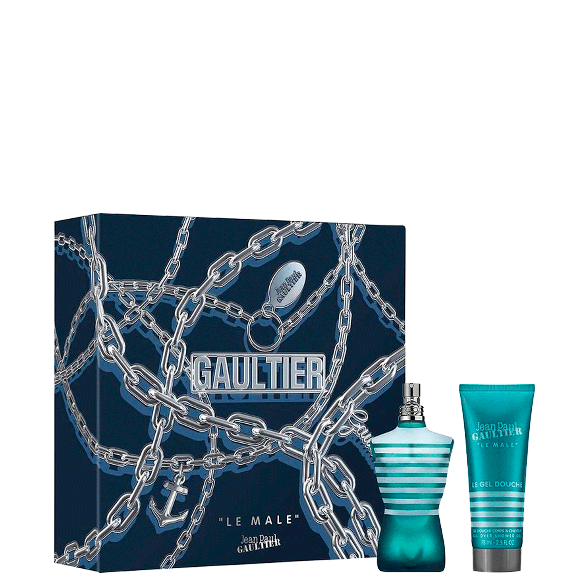 Kit Jean Paul Gaultier Le Male For Men  Eau de Toilette 75ml + Shower Gel 75ml