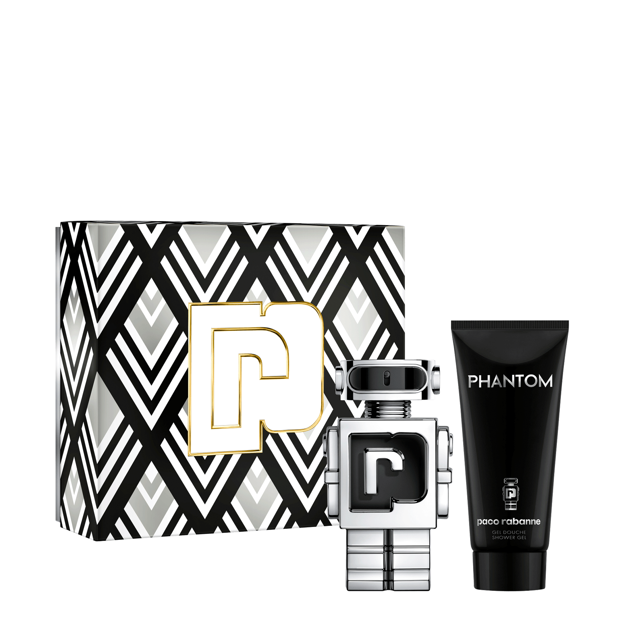 Kit Paco Rabanne Phantom  Eau De Toilette 100ml + Shower Gel 100ml